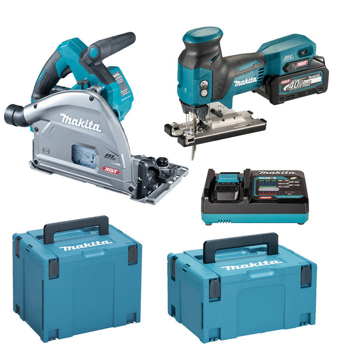Combopack XGT® 2 outils MAKITA DK0228G201 - 40V - 2 x BL4040 + DC40RA + Makpac