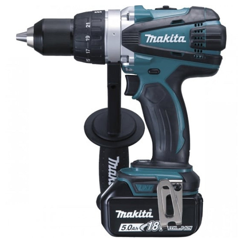 Perceuse-visseuse XPT 2x5 Ah 18V LXT® MAKITA DDF458RTJ en coffret MAKPAC