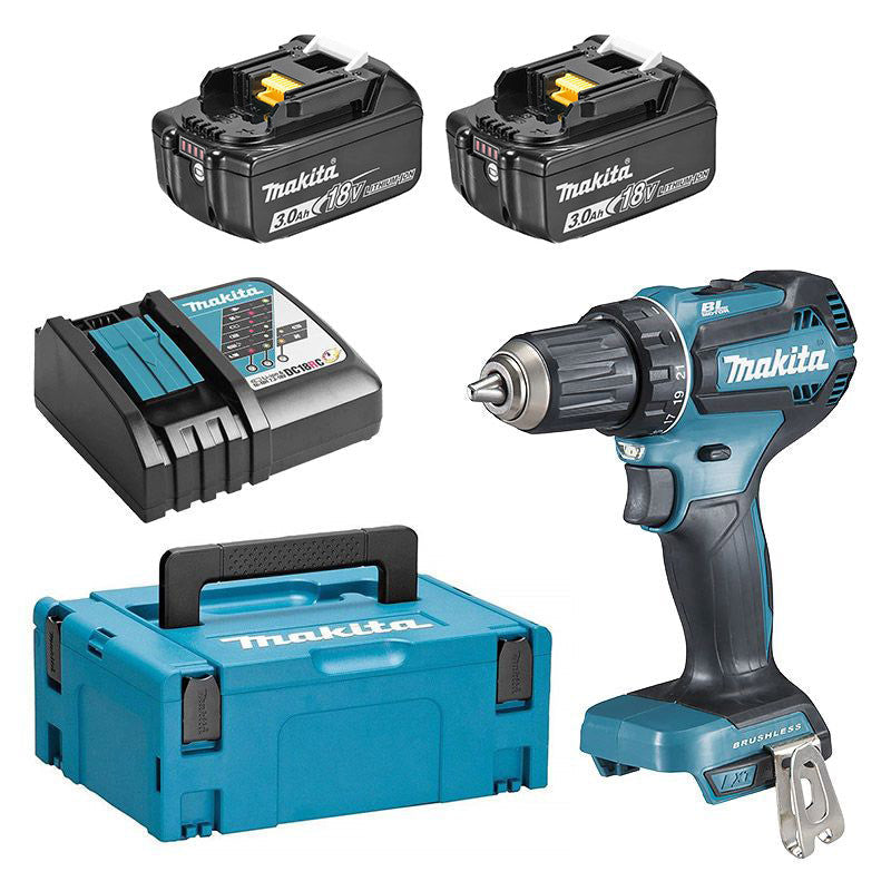 Perceuse-visseuse MAKITA DDF485RFJ - 18V Li-Ion - Ø 13 mm + 2 batteries 3 Ah
