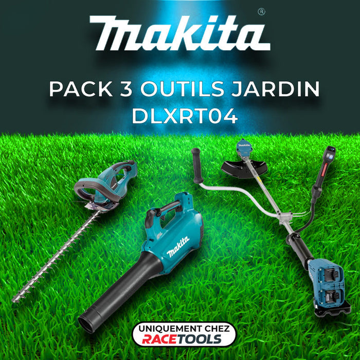 DLXRT04 MAKITA 3 outils de jardin 18V LXT (DUR368AZ + DUH523Z + DUB184Z + 4 x 5Ah + DC18RC)