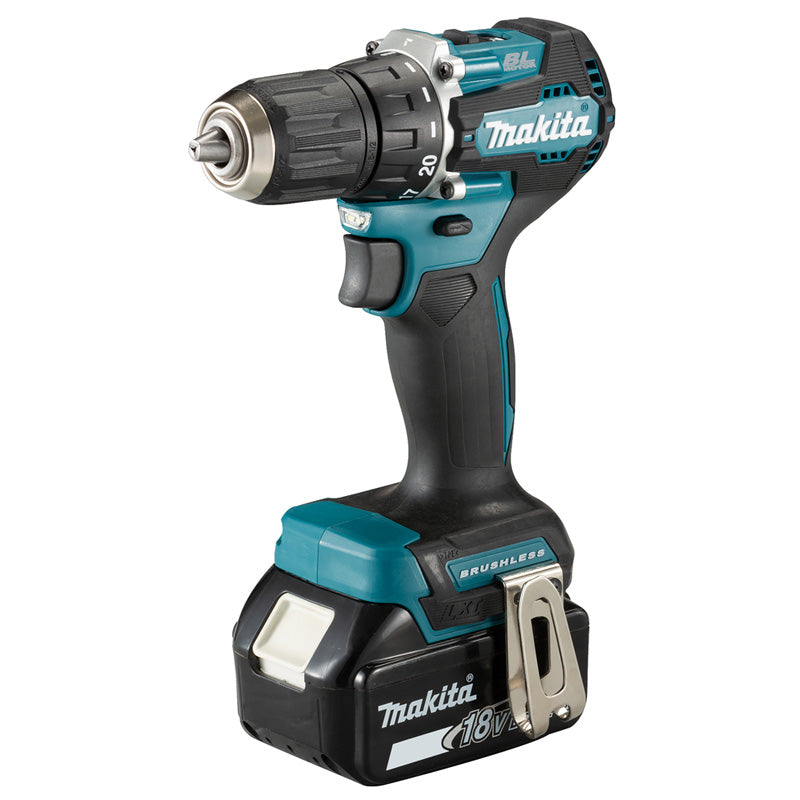 Perceuse-visseuse brushless 2x3 Ah 18V LXT® MAKITA DDF487RFJ en coffret MAKPAC