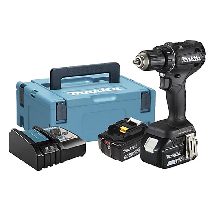 Perceuse visseuse Brushless 2x5Ah 18V LXT ® MAKITA DDF485RTJB en MAKPAC