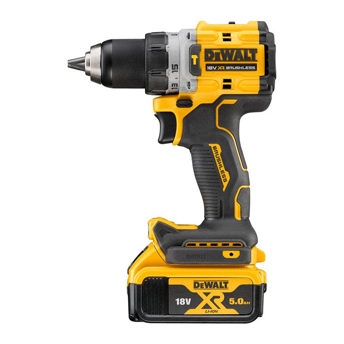 Perceuse-visseuse à percussion compacte 18V DEWALT DCD805P2T-QW avec coffret et 2 batteries 5,0 Ah