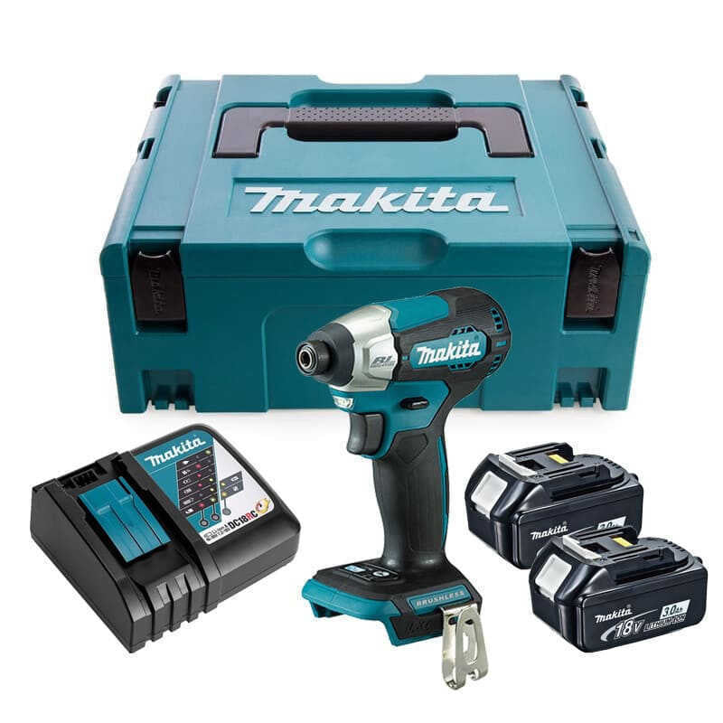 Visseuse à chocs 140Nm Brushless 2x3Ah 18V LXT ® MAKITA DTD157RFJ en MAKPAC
