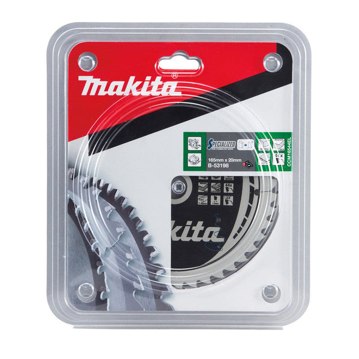 Lame de scie circulaire MAKITA B-53198 , TCT spécialisé, 165 x 20 mm, 44 T