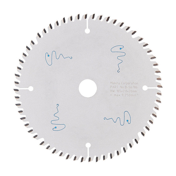 Lame pour scie circulaire TCT spécialisé MAKITA B-56786 165x20mm, 60 dents