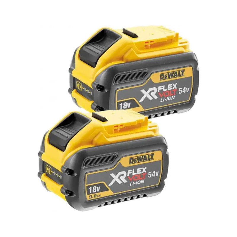 Lot de 2 batteries 9Ah 54V / 3Ah 18V - 2x DCB547 FLEXVOLT DEWALT DCB547X2-XJ