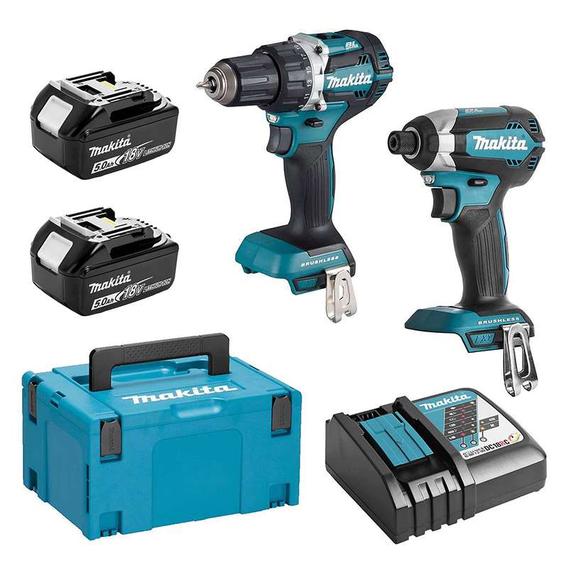 Kit 2 outils MAKITA DLX2189T3J (DTD153 + DDF484) 18 V Li-Ion (3 x 5,0 Ah)